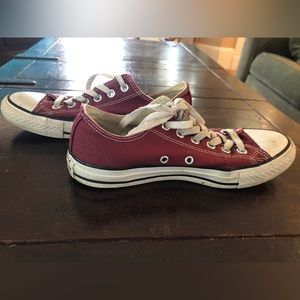 Converse All Star Chuck Taylor Low Top Men 5 Women 7 Maroon